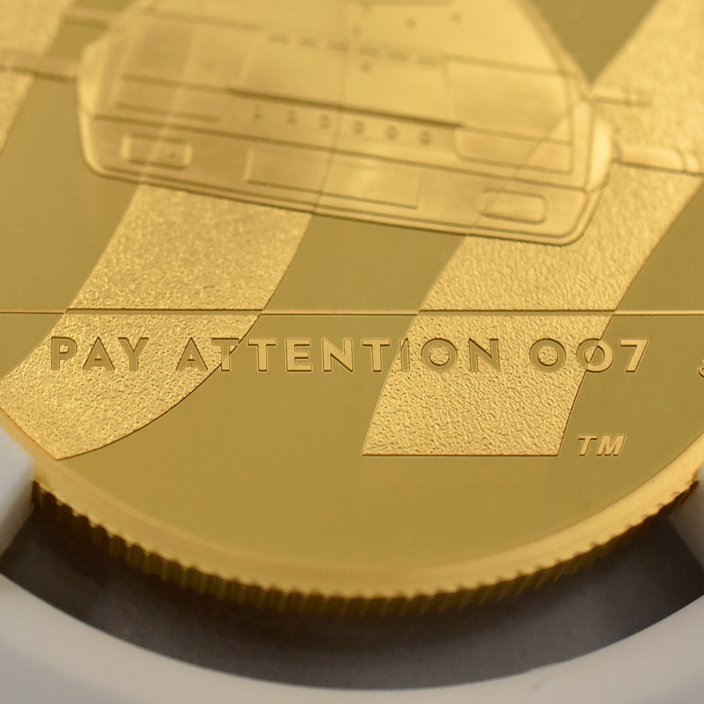 モダンコイン13：4667 2020 エリザベス2世 007ジェームズ・ボンド 第2貨 100ポンド 1オンス 金貨 アーリーリリース NGC PF70UC 箱付き