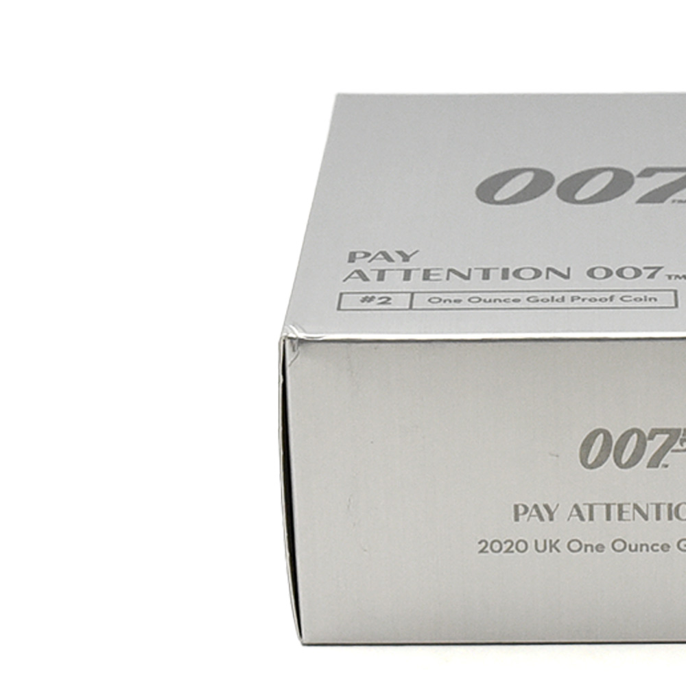 モダンコイン18：4667 2020 エリザベス2世 007ジェームズ・ボンド 第2貨 100ポンド 1オンス 金貨 アーリーリリース NGC PF70UC 箱付き