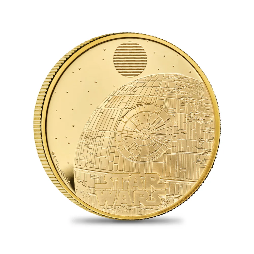 モダンコイン2：4677 2024 チャールズ3世 スター・ウォーズコレクションⅡ第4弾 デス・スター 100ポンド1オンスプルーフ金貨 未鑑定 箱付き【ご予約承り品】