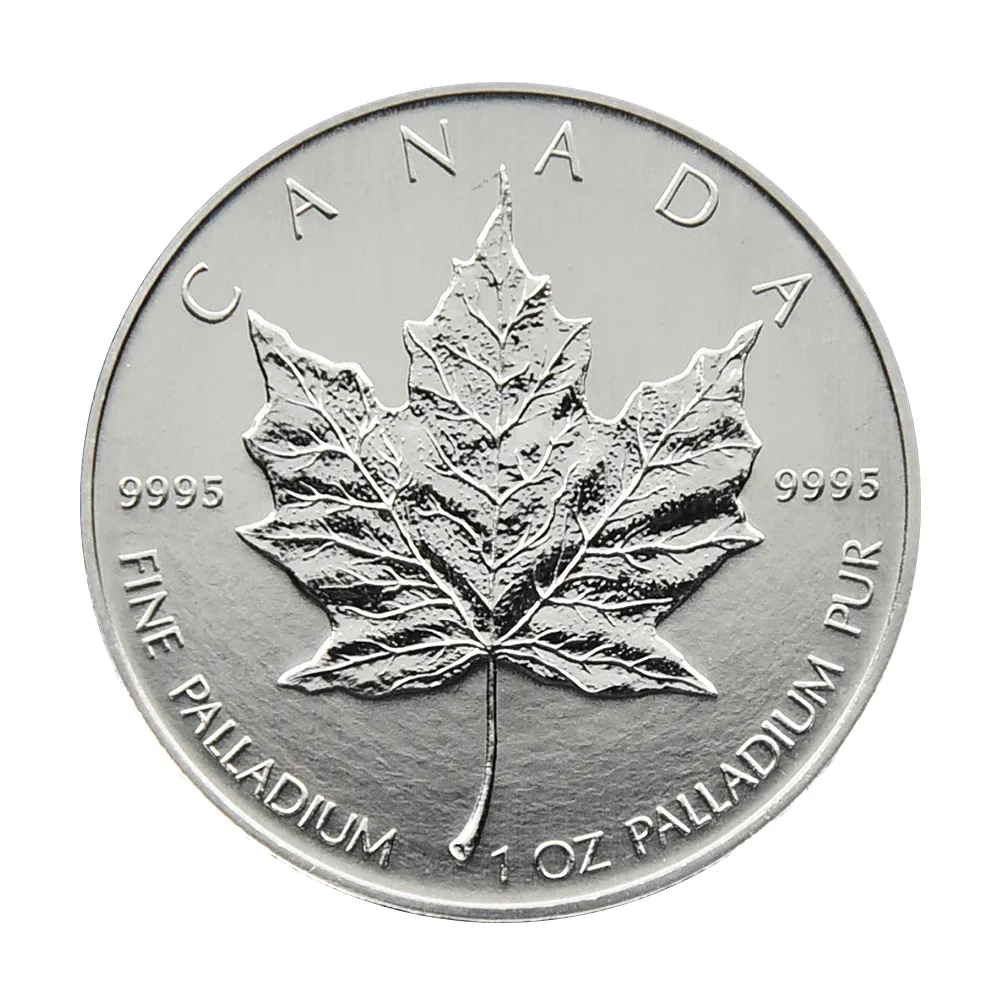 地金型2：3428 カナダ 2006 メイプルリーフ 50ドル 1オンス パラジウム貨 【1枚】