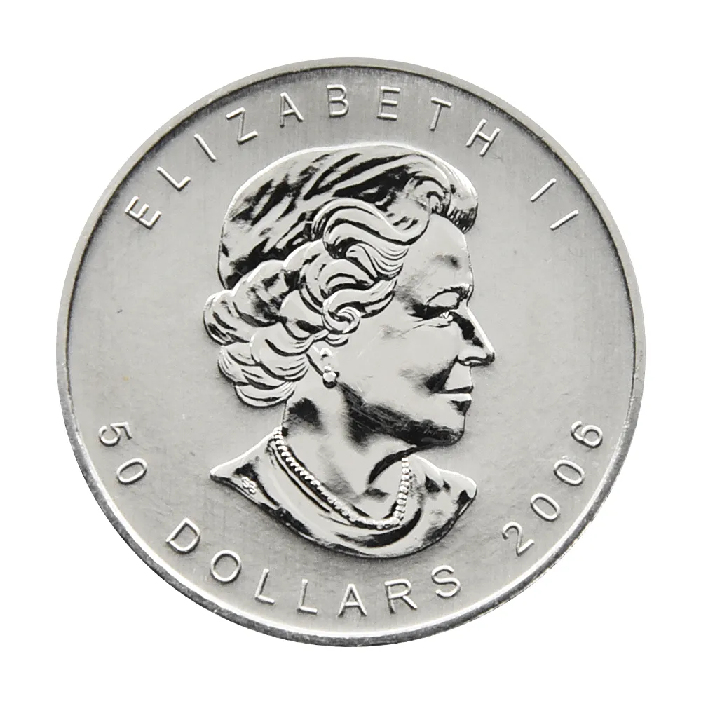 地金型3：3428 カナダ 2006 メイプルリーフ 50ドル 1オンス パラジウム貨 【1枚】