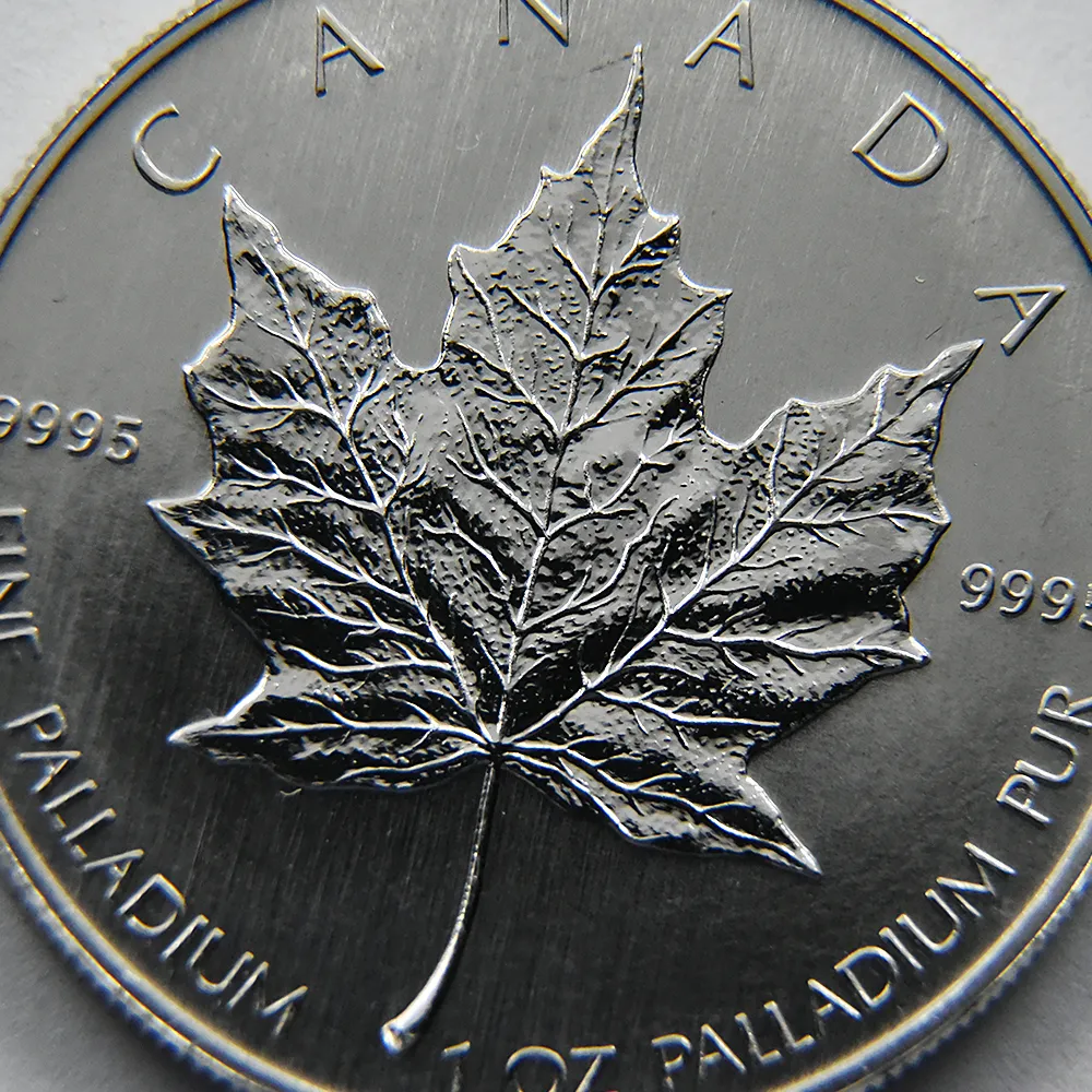 地金型5：3428 カナダ 2006 メイプルリーフ 50ドル 1オンス パラジウム貨 【1枚】