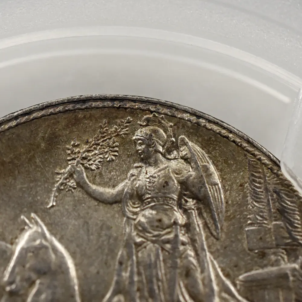 アンティークコイン10：4711 イタリア 1910R ヴィットーリオ・エマヌエーレ3世 クァドリガ 2リラ銀貨 PCGS MS63