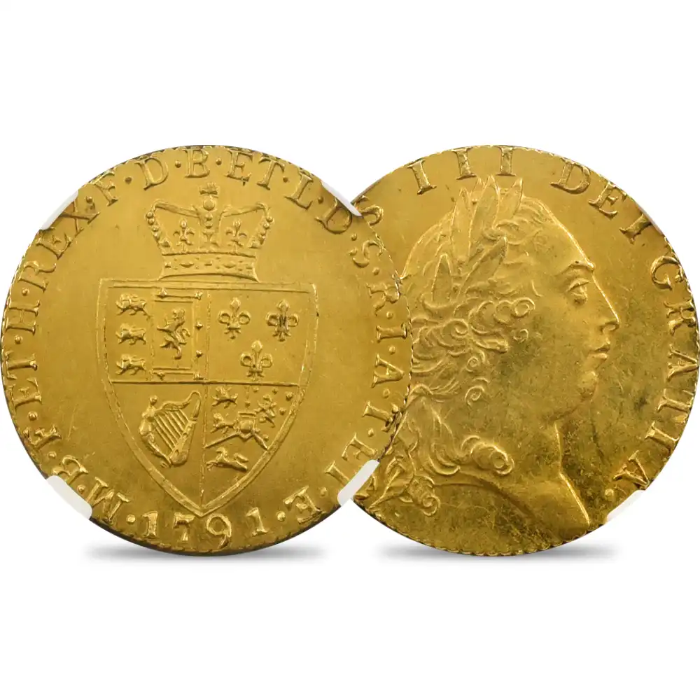 1791 ジョージ3世 ギニー金貨 NGC MS62 | 英国アンティークコイン専門