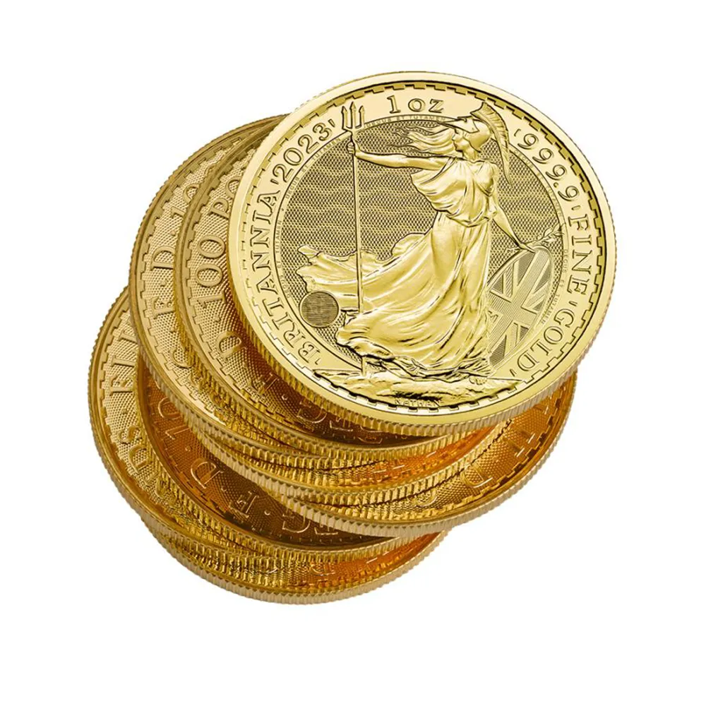地金型5：4725 イギリス 2023 エリザベス2世 ブリタニア 100ポンド 1オンス 地金型金貨 NGC MS70 最終発行1/500枚