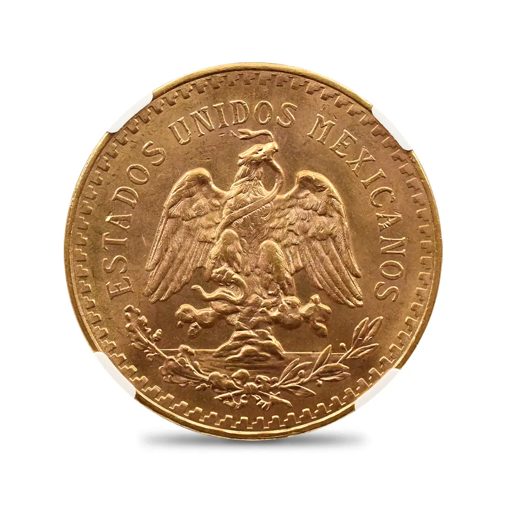 モダンコイン3：6067 メキシコ 1947 リベルタ―ド 50ペソ金貨 リストライク NGC MS64