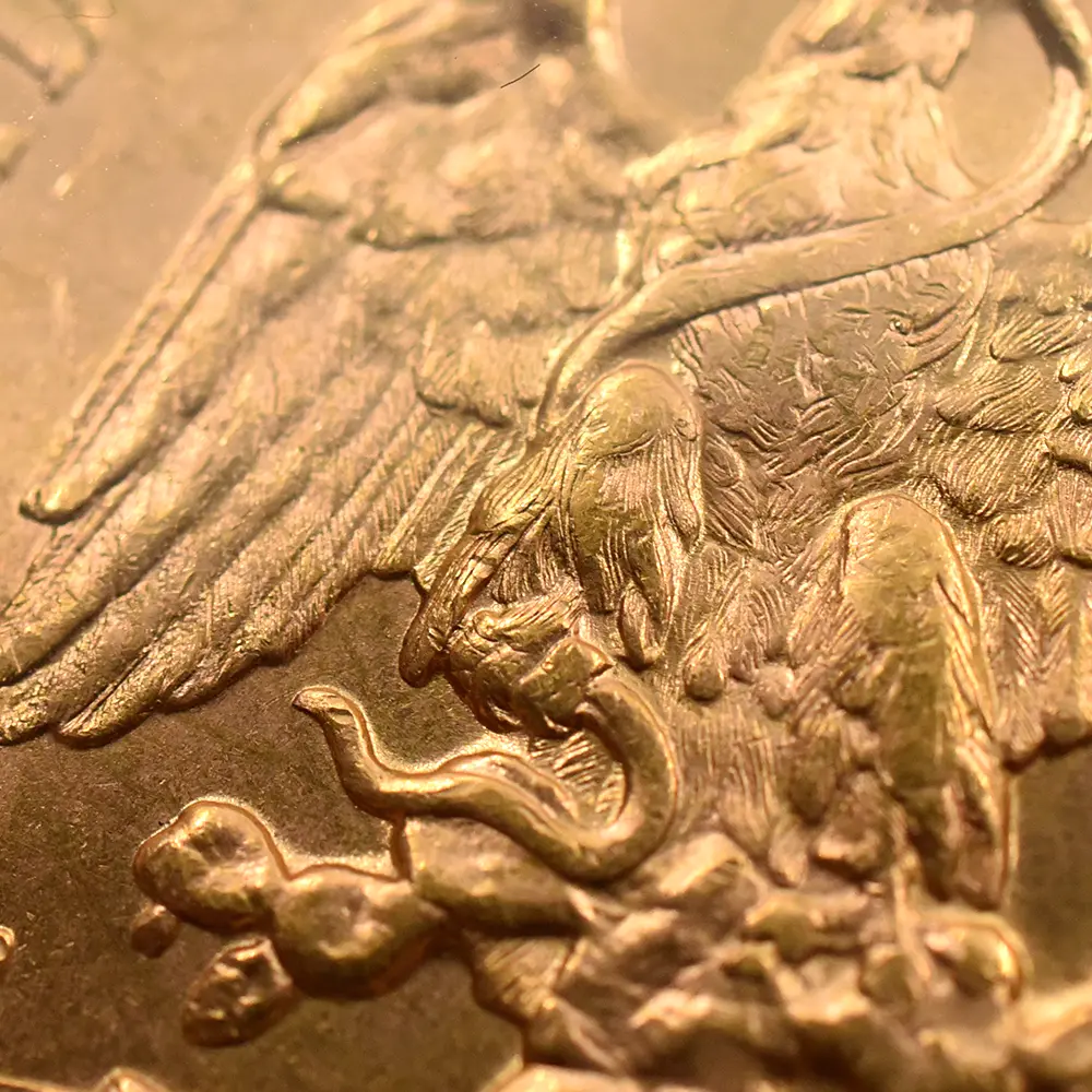 モダンコイン12：6067 メキシコ 1947 リベルタ―ド 50ペソ金貨 リストライク NGC MS64