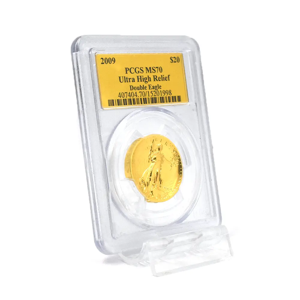 モダンコイン6：6057 アメリカ 2009 ウルトラ ハイレリーフ ダブルイーグル 20ドル 金貨 PCGS MS70