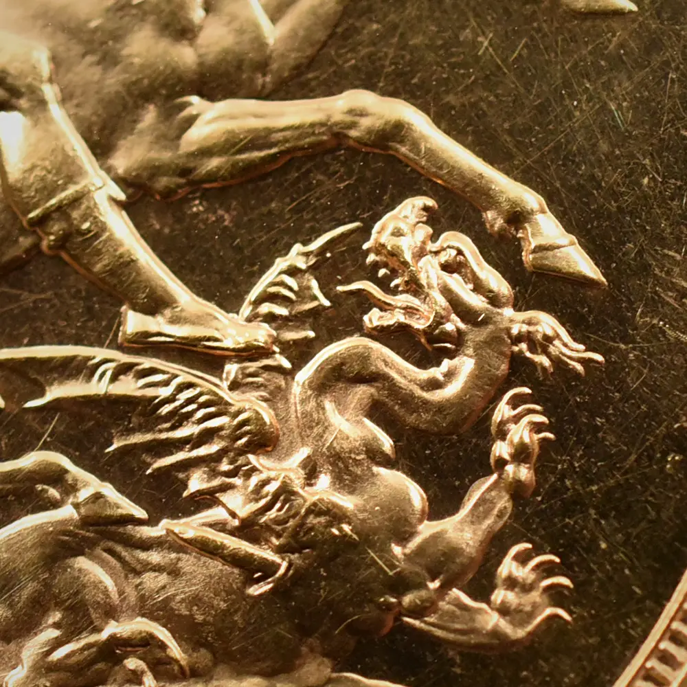 アンティークコイン10：6081 1911 ジョージ5世 聖ジョージ竜退治 5ポンド金貨 PCGS PR64CA S-3994 WR-414