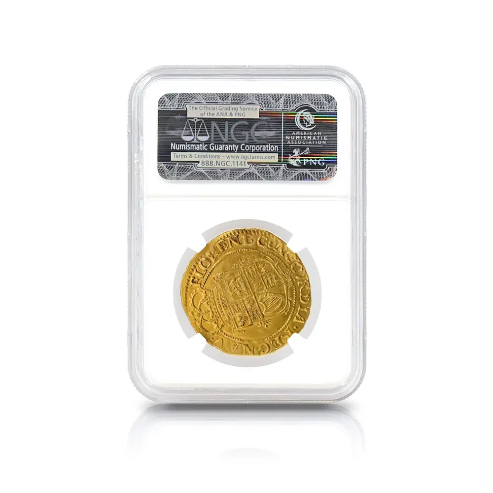 アンティークコイン5：6080 1625-1630 チャールズ1世 ユナイト金貨 NGC AU53 S-2687