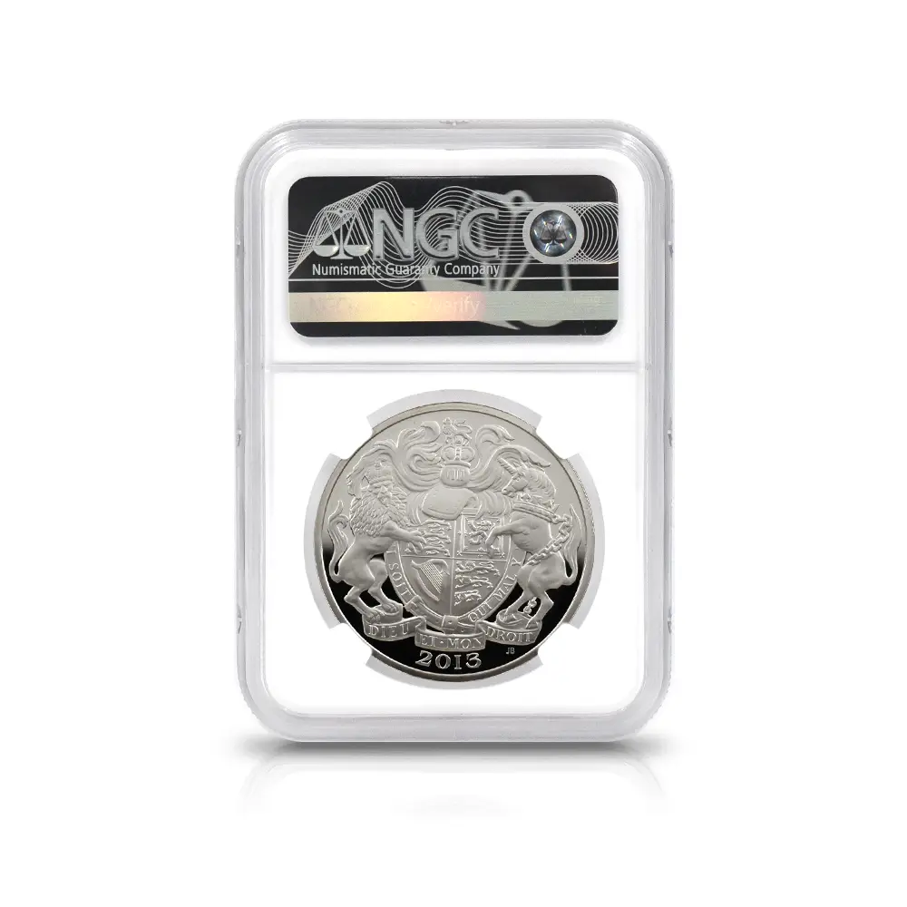 モダンコイン5：6089 2013 エリザベス2世 戴冠60周年記念 5ポンド銀貨 NGC PF70UC