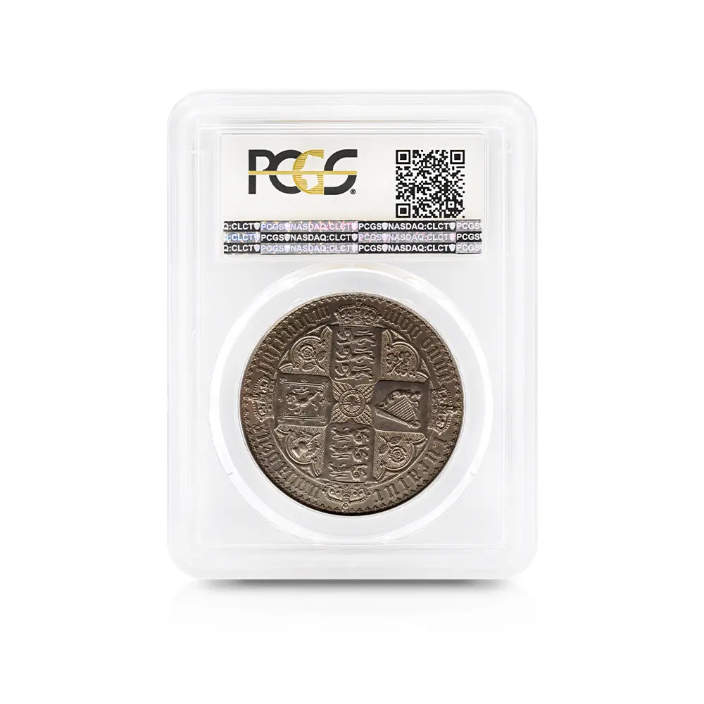 アンティークコイン5：6095 1847 ヴィクトリア女王 ゴチッククラウン銀貨 アンデシモエッジ PCGS PR61 Esc-2571