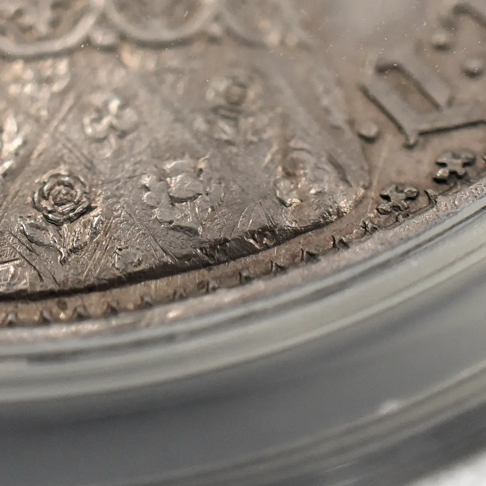 アンティークコイン9：6095 1847 ヴィクトリア女王 ゴチッククラウン銀貨 アンデシモエッジ PCGS PR61 Esc-2571