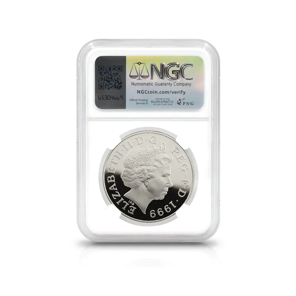 モダンコイン5：6102 1999 エリザベス2世 ダイアナ妃追悼記念 5ポンド銀貨 NGC PF69CA 箱付き