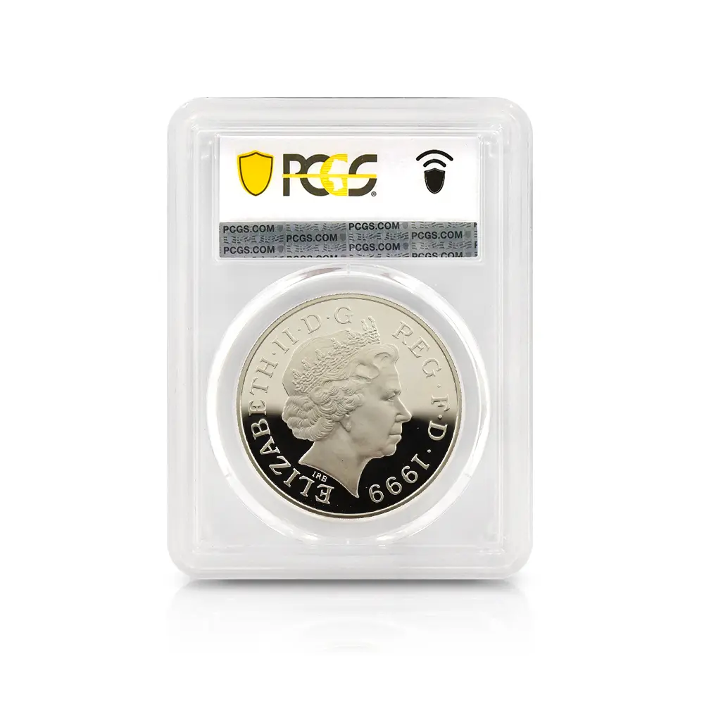 モダンコイン5：6104 1999 エリザベス2世 ダイアナ妃追悼記念 5ポンド銀貨 PCGS PR69DC S-L6 箱付き