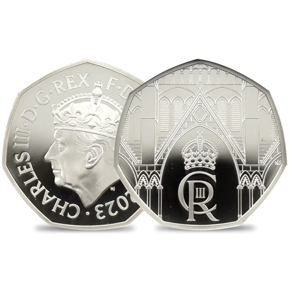 記念硬貨 チャールズ3世 50ペンス 銀貨 - 旧貨幣/金貨/銀貨/記念硬貨