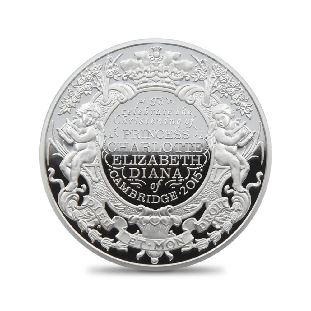 モダンコイン2:1068 2015 エリザベス2世 シャーロット王女洗礼記念 10ポンド5オンス銀貨 NGC GEM PROOF 付属品付き