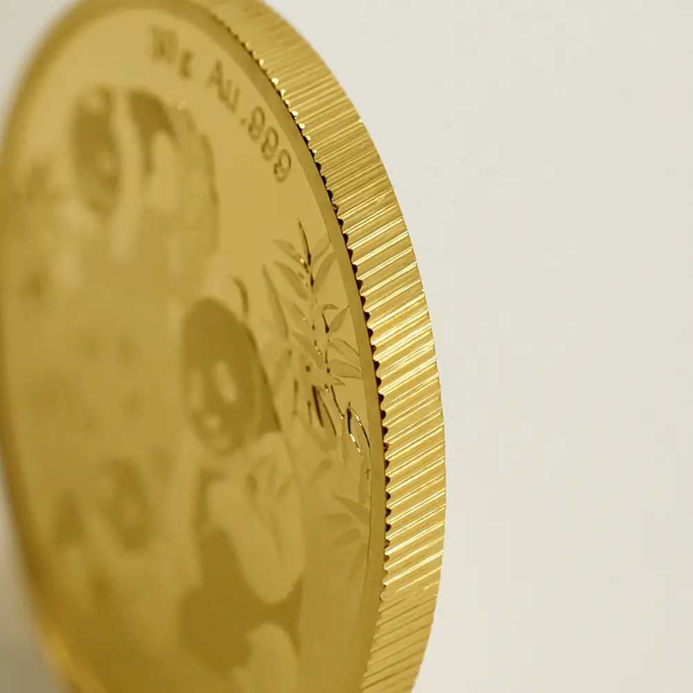 地金型10：6115 中国 2025 パンダ 500元 30グラム 金貨 【10枚】