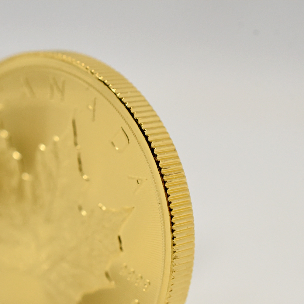 地金型9：6116 カナダ 2025 チャールズ3世 メイプルリーフ 50ドル 1オンス 地金型金貨 【5枚】 (コインケース付き)