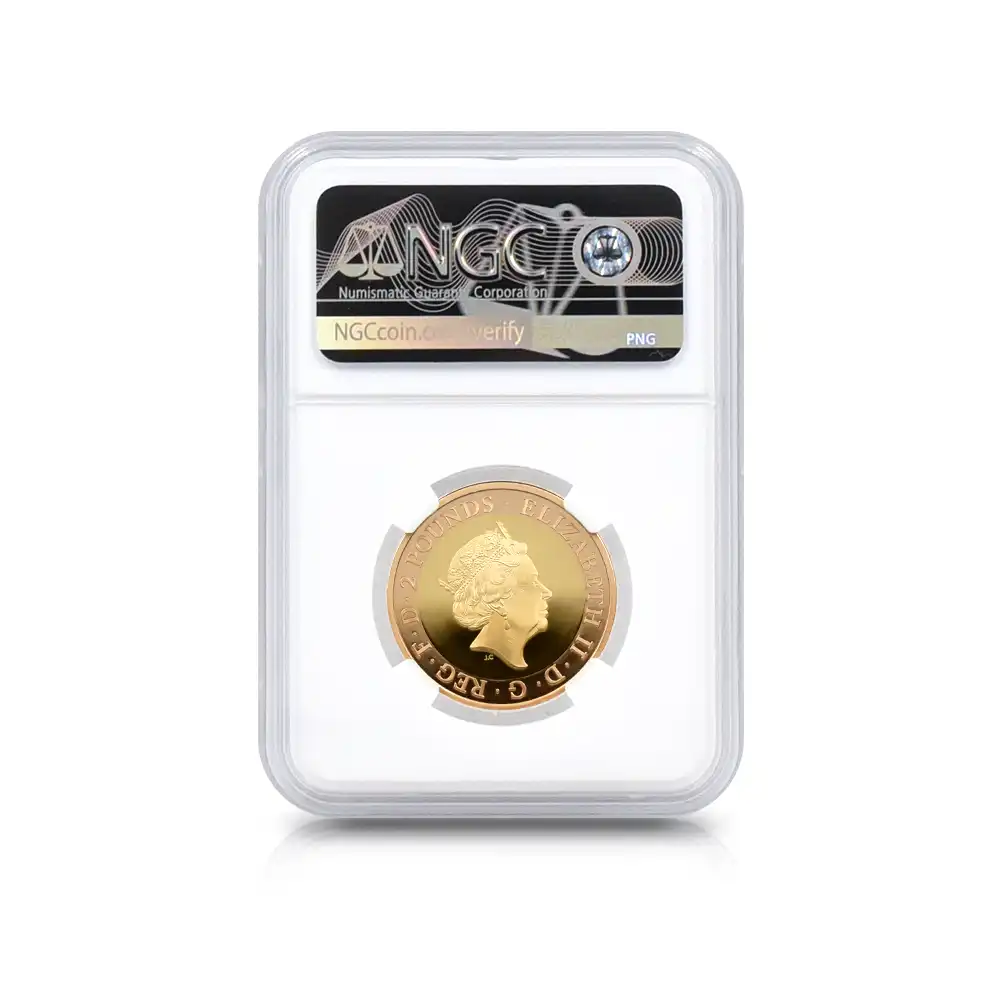 モダンコイン5：3520 2020 エリザベス2世 メイフラワー号出航400周年 2ポンド2色金貨 ファーストリリース NGC PF70UC