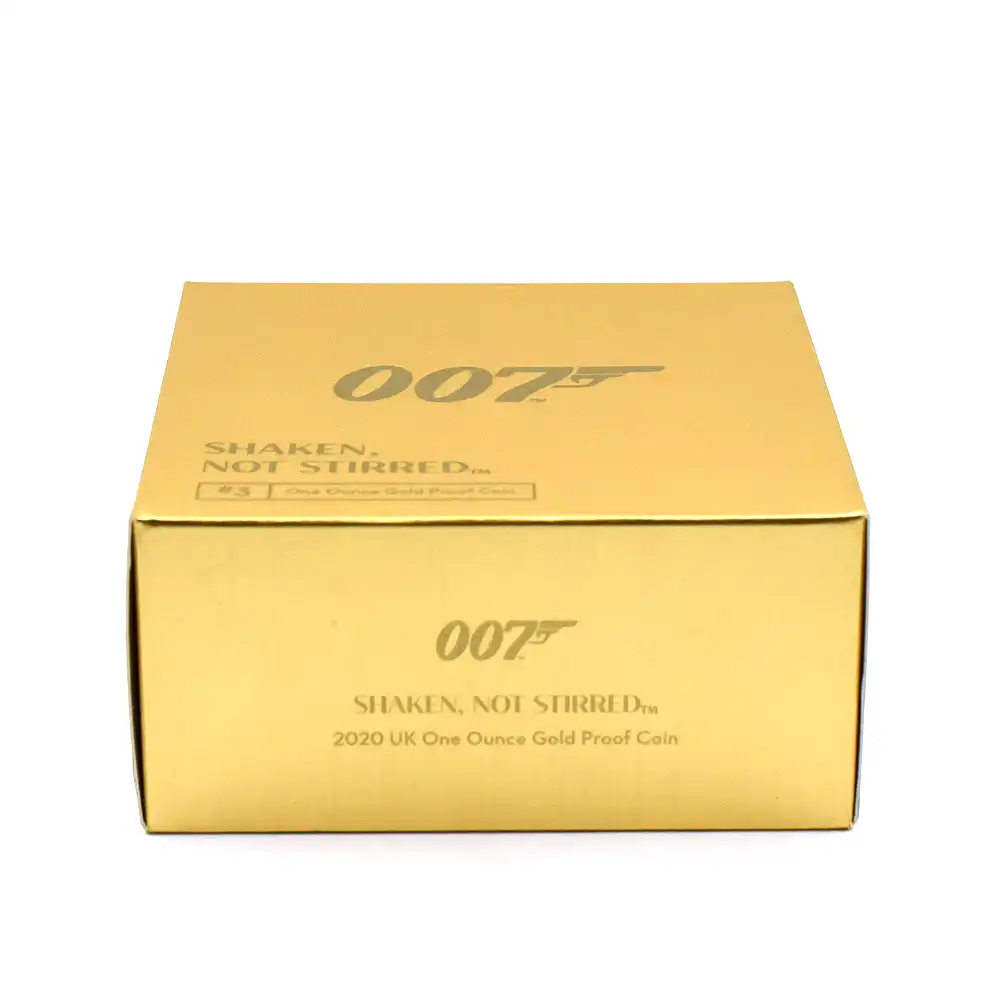 モダンコイン7：3549 2020 エリザベス2世 007 ジェームズ・ボンド 第3貨 100ポンド1オンス金貨 ファーストリリース NGC PF70UC 箱付き