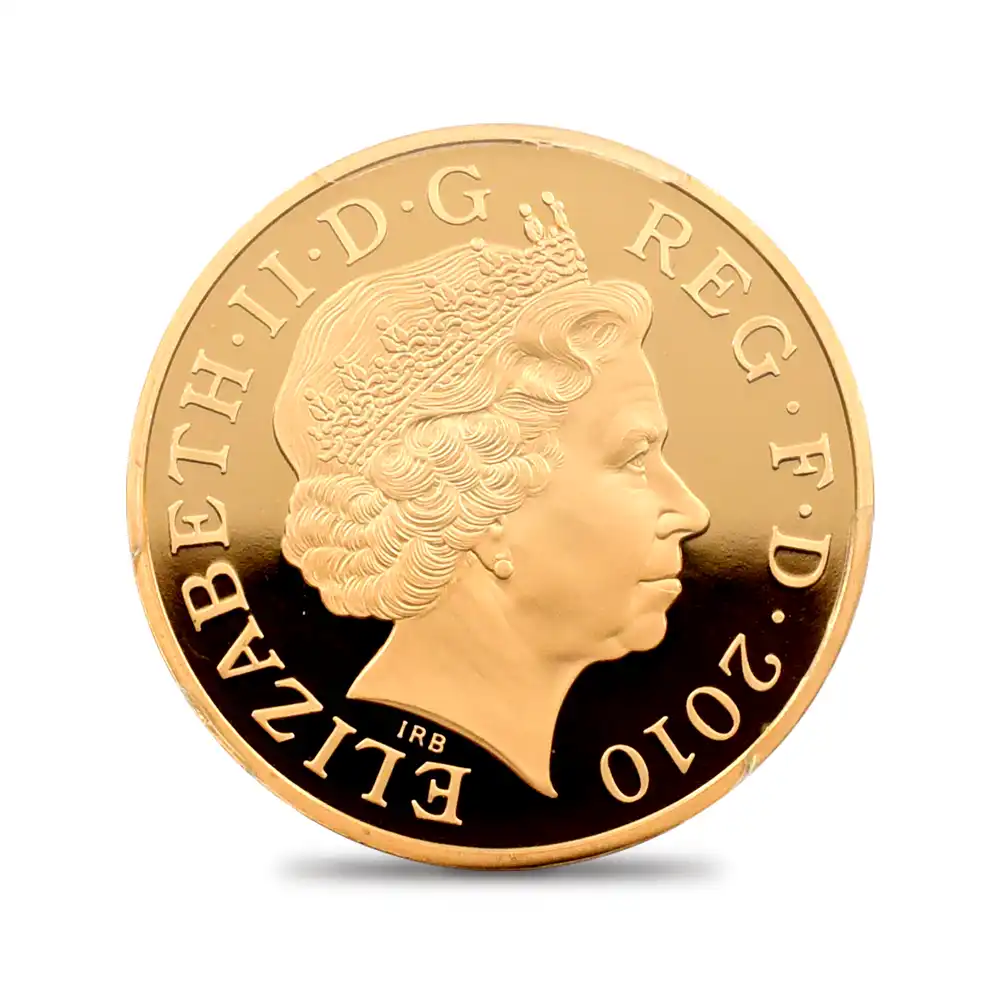 モダンコイン3：3550 2010 エリザベス2世 王政復古350周年記念 5ポンド金貨 PCGS PR70DC