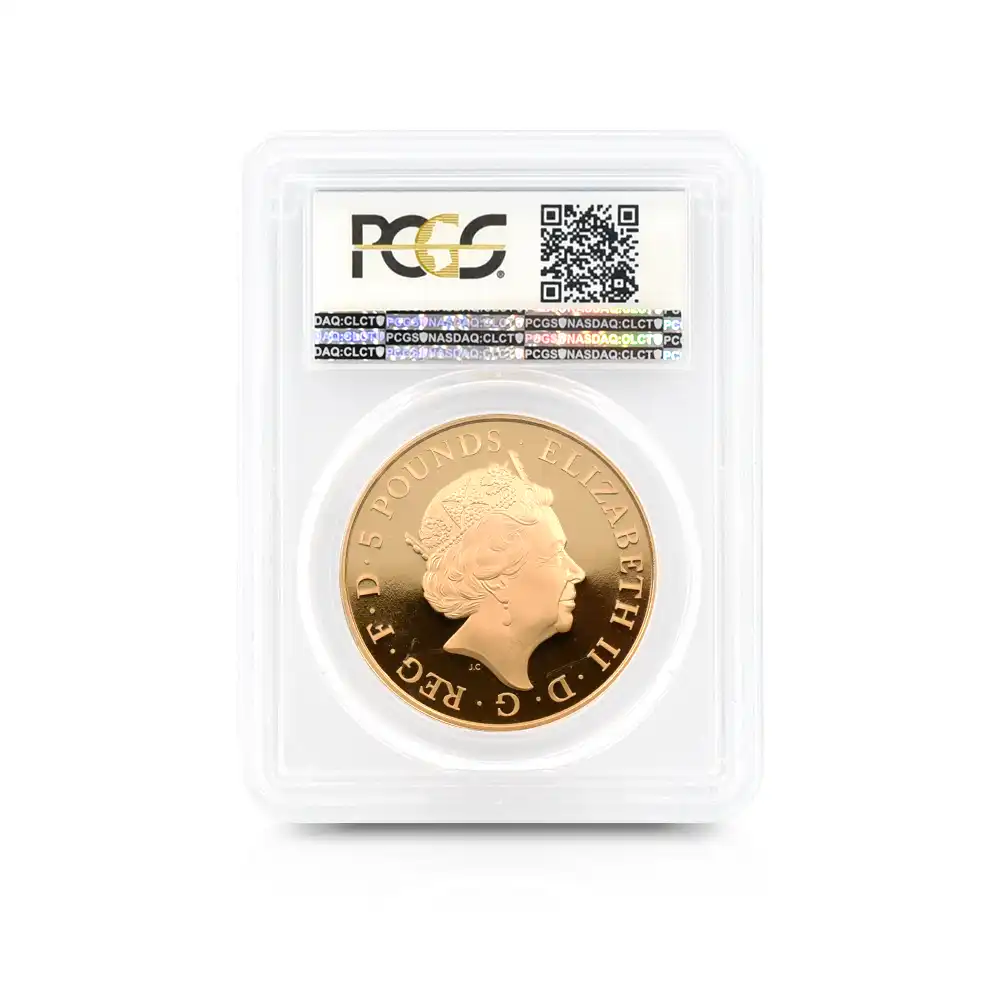 モダンコイン5：3551 2015 エリザベス2世 シャーロット王女誕生記念 5ポンド金貨 PCGS PR70DC