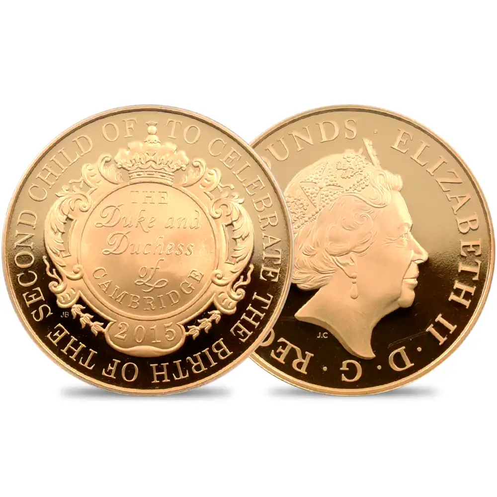モダンコイン1：3551 2015 エリザベス2世 シャーロット王女誕生記念 5ポンド金貨 PCGS PR70DC