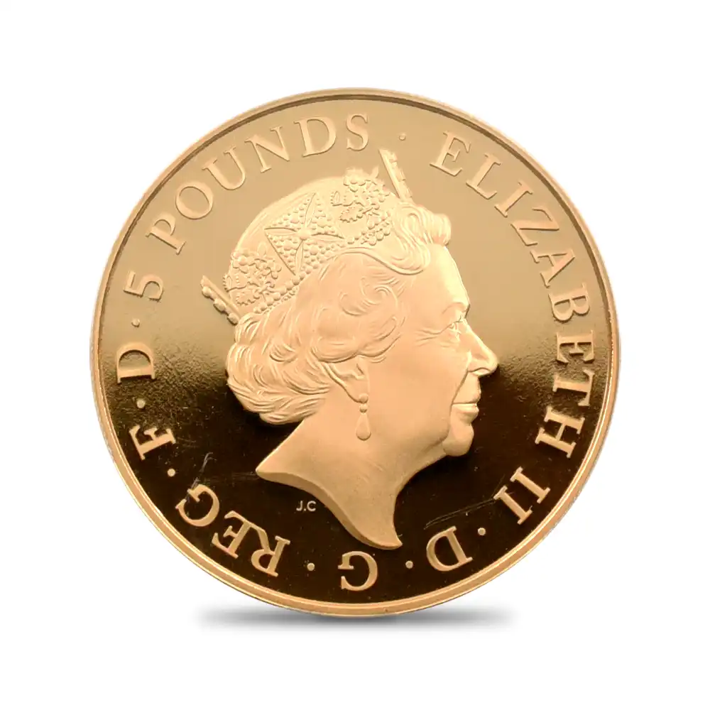 モダンコイン3：3551 2015 エリザベス2世 シャーロット王女誕生記念 5ポンド金貨 PCGS PR70DC