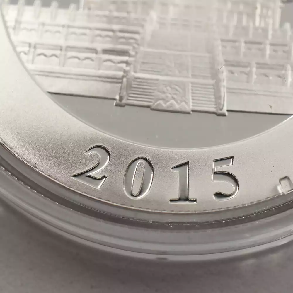 地金型5：3552 中国 2015 パンダ 10元 1オンス 銀貨 【1枚】 (コインケース付き)