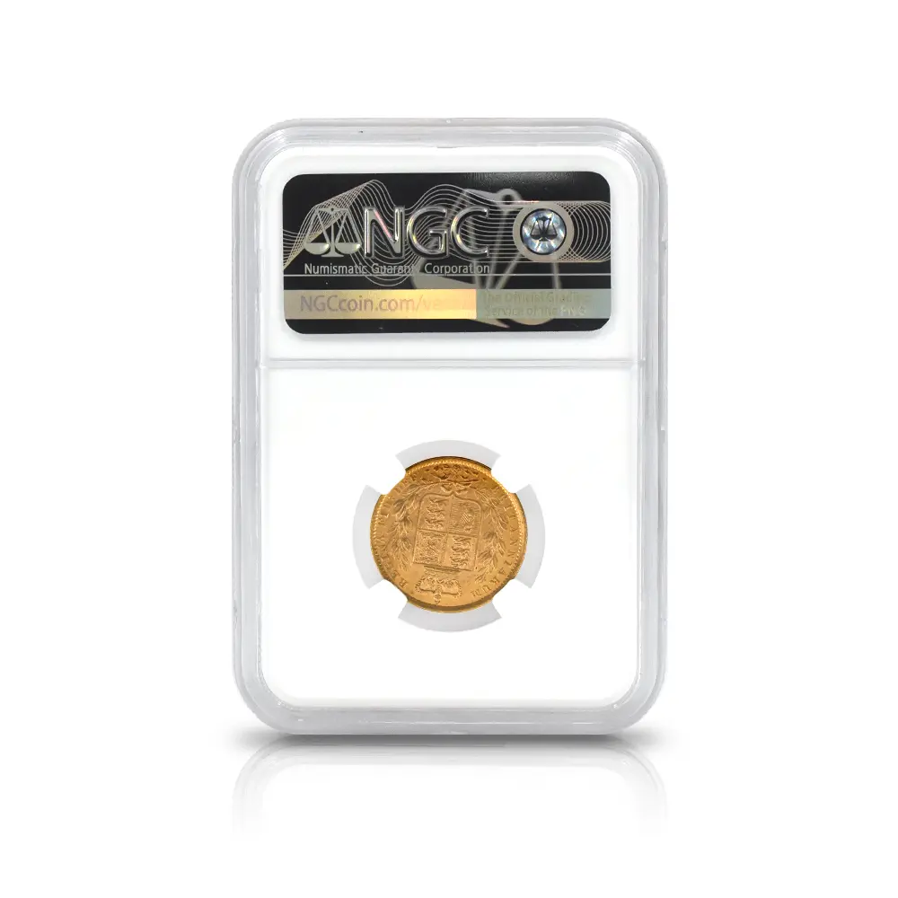 アンティークコイン5：6137 1871 ヴィクトリア女王 ヤングヘッド ソブリン金貨 NGC MS65