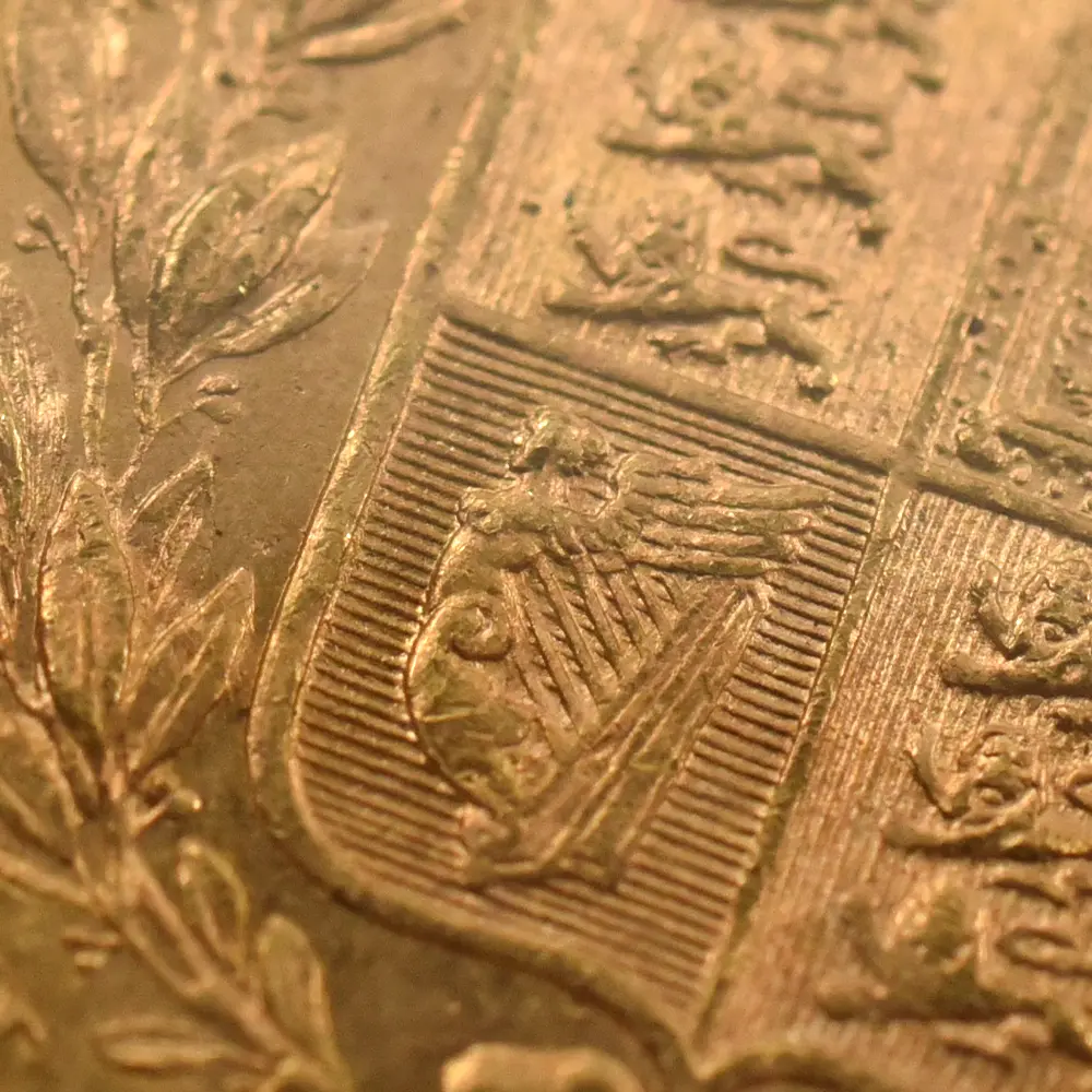 アンティークコイン11：6137 1871 ヴィクトリア女王 ヤングヘッド ソブリン金貨 NGC MS65