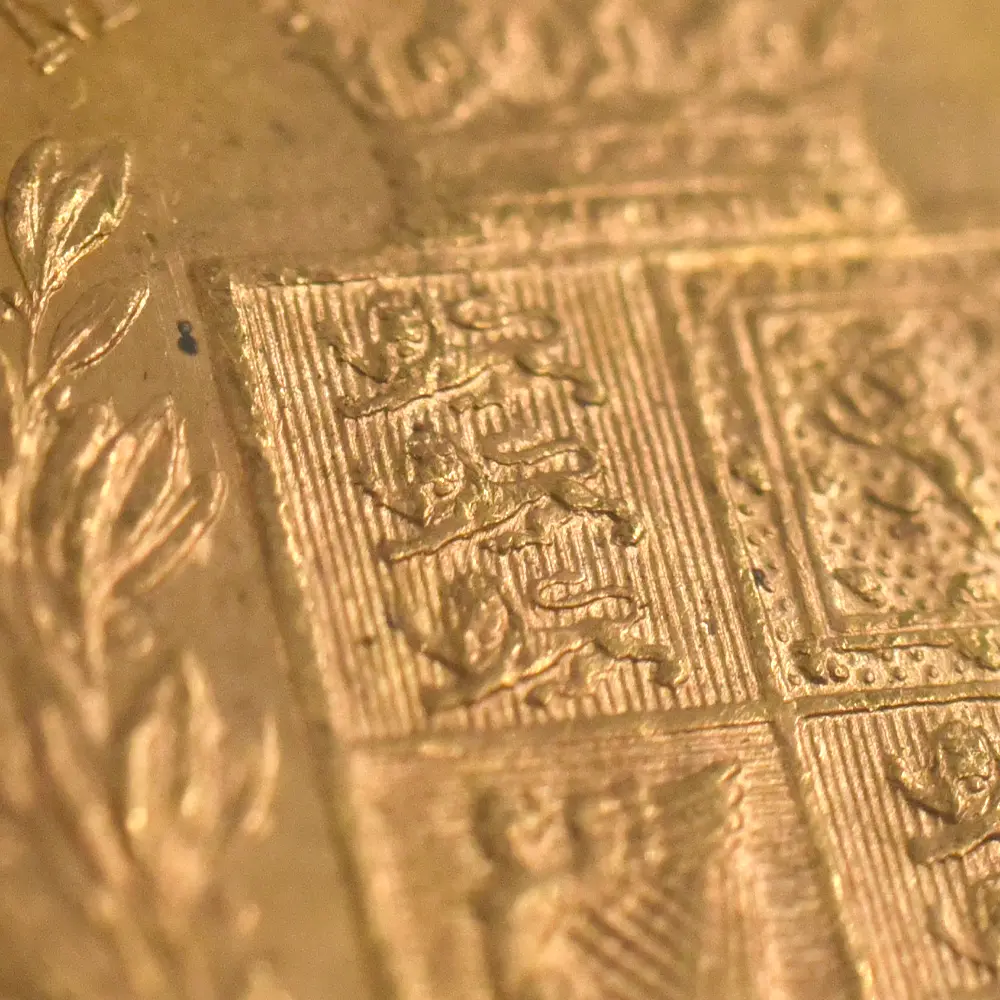 アンティークコイン12：6137 1871 ヴィクトリア女王 ヤングヘッド ソブリン金貨 NGC MS65