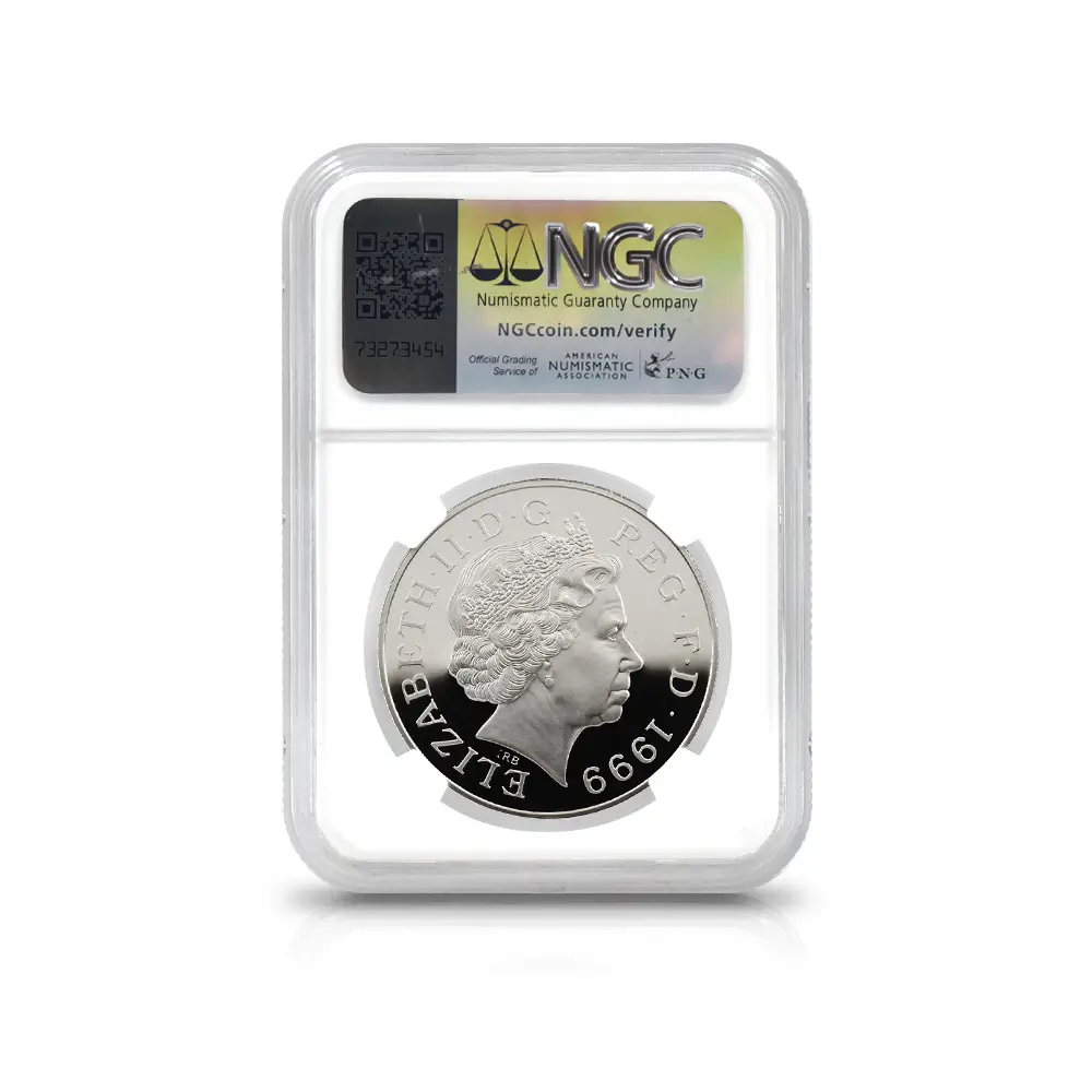 モダンコイン5：6146 1999 エリザベス2世 ダイアナ妃追悼記念 5ポンド銀貨 NGC PF69UC 箱付き