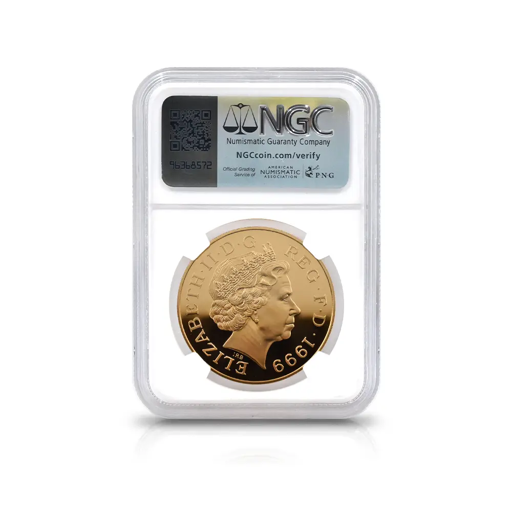 モダンコイン5：6149 1999 エリザベス2世 ダイアナ妃追悼記念 5ポンド金貨 NGC PF69UC 箱付き