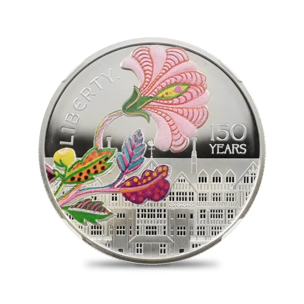 モダンコイン2：6157 2025 チャールズ3世 リバティ開業150周年記念 5ポンドカラー銀貨 ファーストリリース NGC PF70UC 箱付き