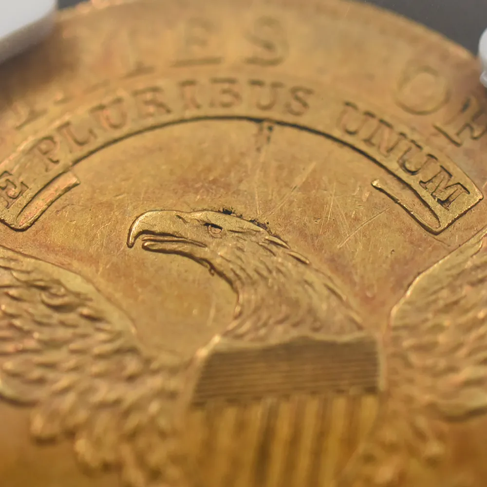 アンティークコイン10：4840 アメリカ 1807 リバティ キャップドバスト 5ドル金貨 NGC AU DETAILS