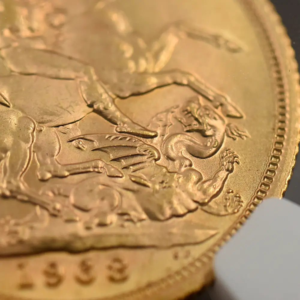 モダンコイン11：4831 1968 エリザベス2世 ヤングヤング 聖ジョージ竜退治 ソブリン金貨 NGC MS65