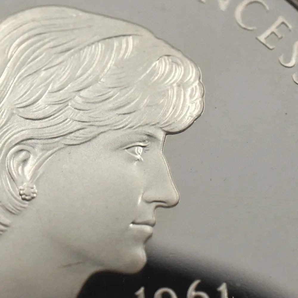 モダンコイン10：6183 1999 エリザベス2世 ダイアナ妃追悼記念 5ポンド銀貨 NGC PF69UC 箱付き