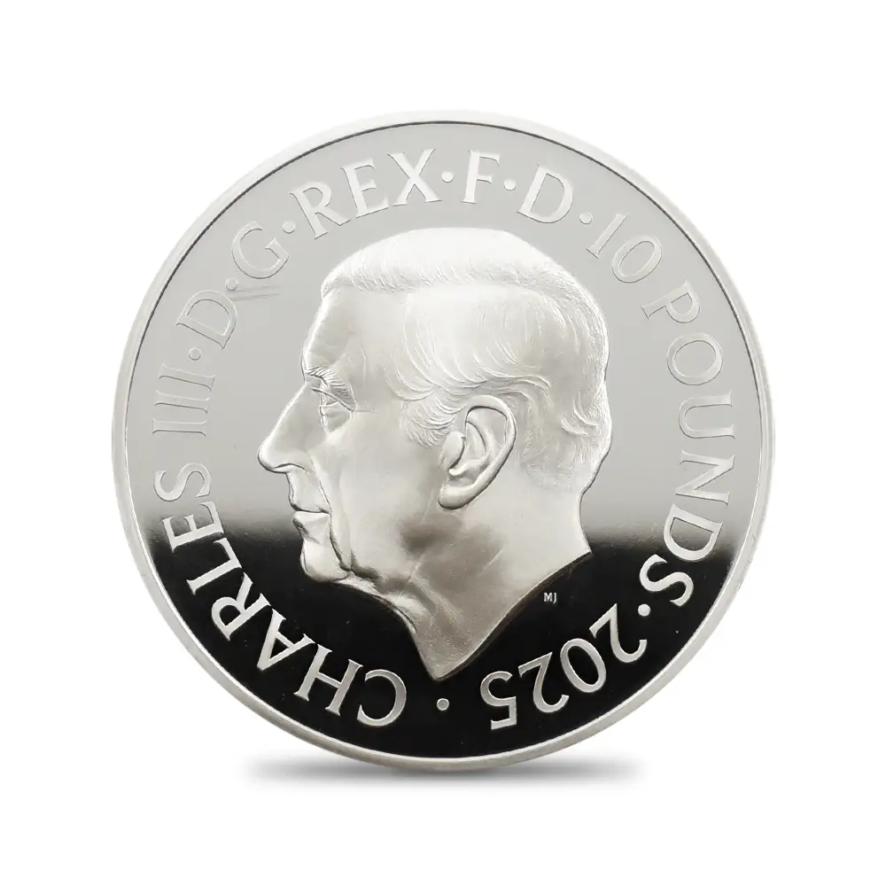 モダンコイン3:6191 2025 チャールズ3世 ワーテルロー・メダル - 勝利 10ポンド5オンス銀貨 NGC PF70UC