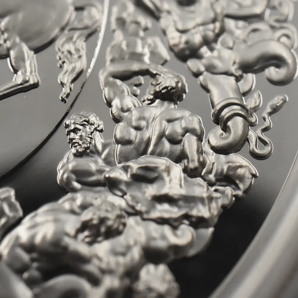 モダンコイン10:6191 2025 チャールズ3世 ワーテルロー・メダル - 勝利 10ポンド5オンス銀貨 NGC PF70UC