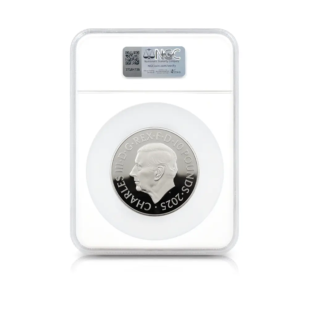 モダンコイン5：6192 2025 チャールズ3世 ワーテルロー・メダル - 勝利 10ポンド10オンス銀貨 NGC PF70UC