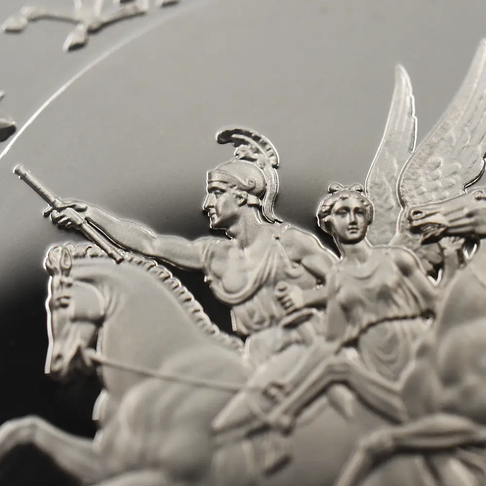 モダンコイン9：6192 2025 チャールズ3世 ワーテルロー・メダル - 勝利 10ポンド10オンス銀貨 NGC PF70UC