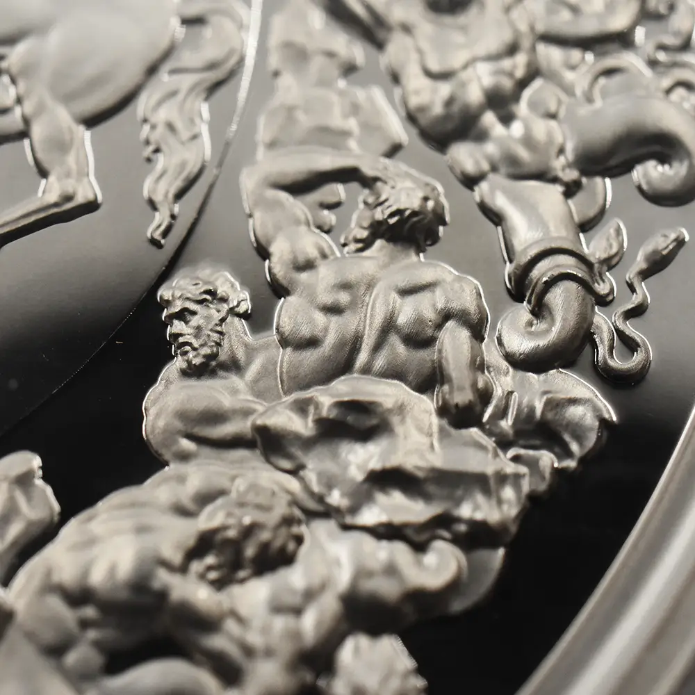 モダンコイン10：6192 2025 チャールズ3世 ワーテルロー・メダル - 勝利 10ポンド10オンス銀貨 NGC PF70UC