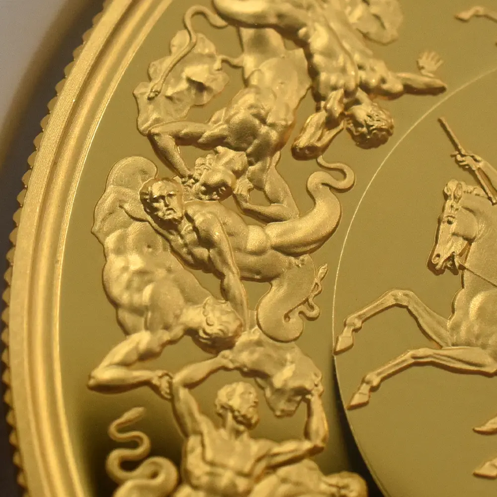 モダンコイン10:6193 2025 チャールズ3世 ワーテルロー・メダル - 勝利 200ポンド2オンス金貨 ファーストリリース NGC PF69UC