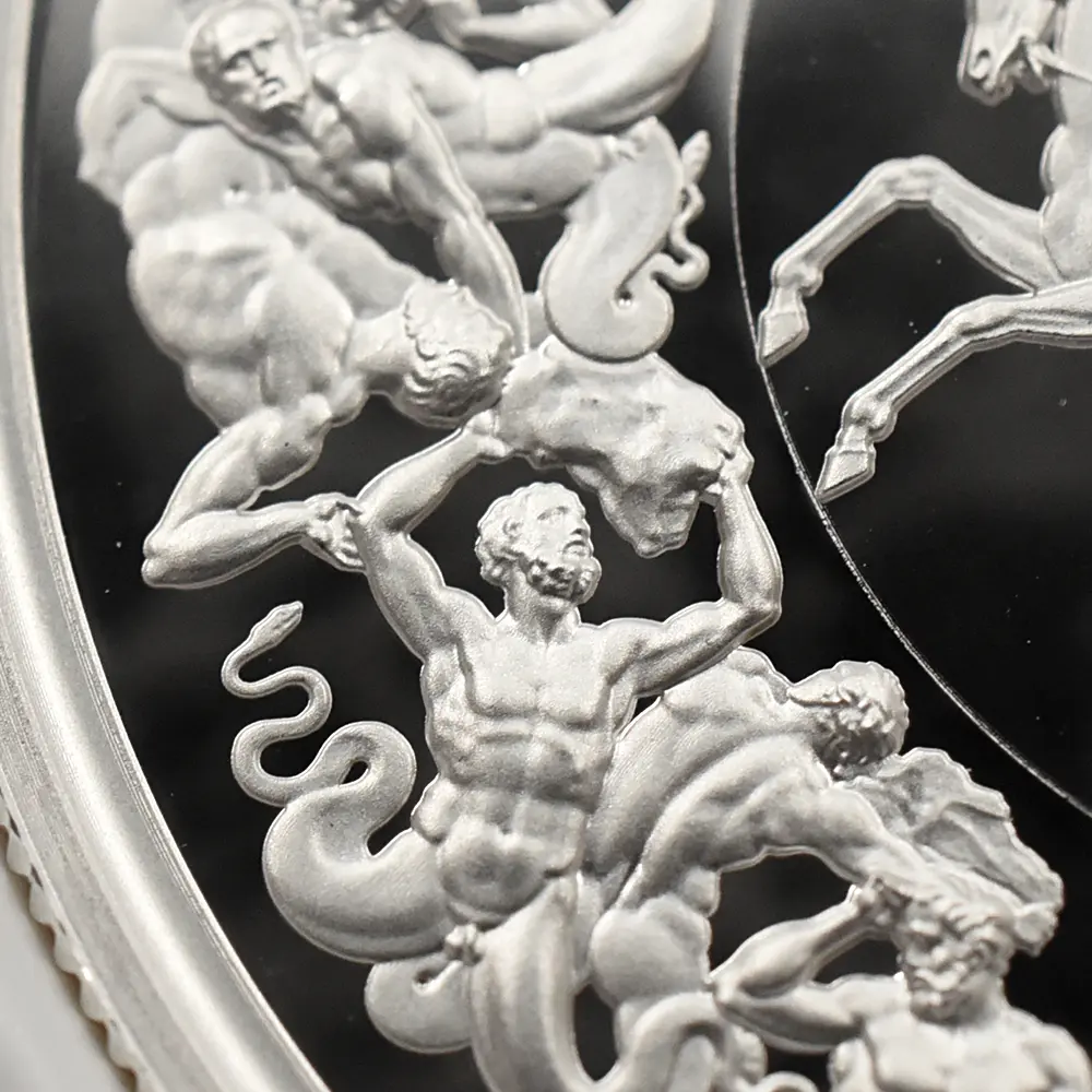 モダンコイン11:6194 2025 チャールズ3世 ワーテルロー・メダル - 勝利 5ポンド2オンス銀貨 NGC PF69UC