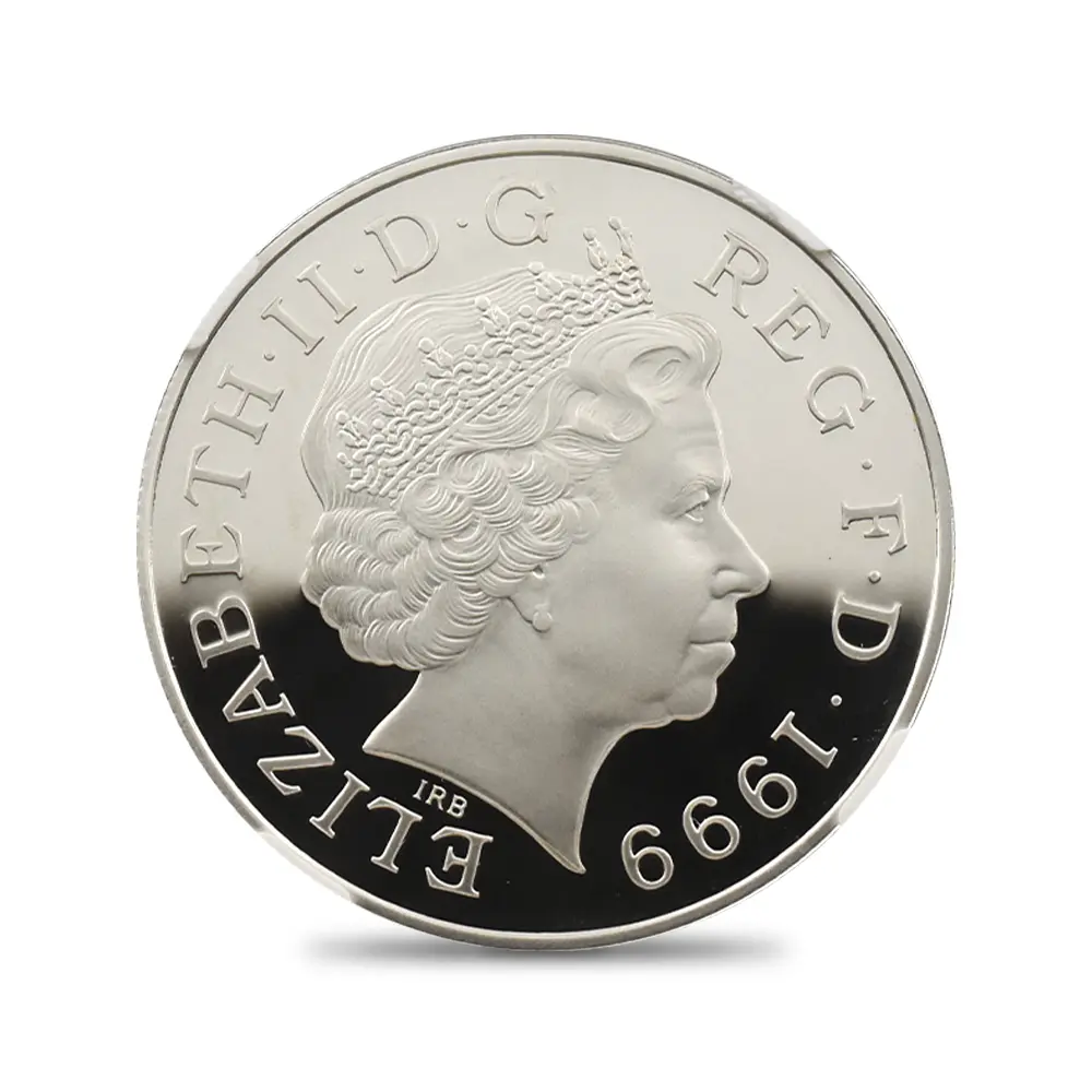 モダンコイン3:6199 1999 エリザベス2世 ダイアナ妃追悼記念 5ポンド銀貨 NGC PF69UC 箱付き