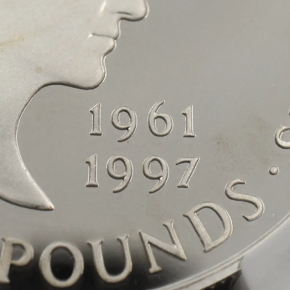 モダンコイン11:6199 1999 エリザベス2世 ダイアナ妃追悼記念 5ポンド銀貨 NGC PF69UC 箱付き