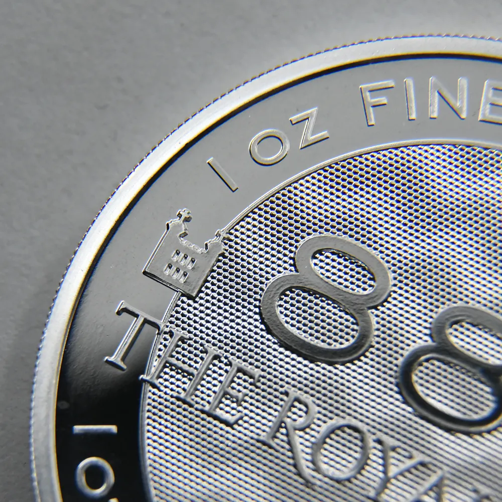 地金型10：3619 イギリス 886 THE ROYAL MINT トークン 1オンス 銀メダル 【1枚】 (コインケース付き)