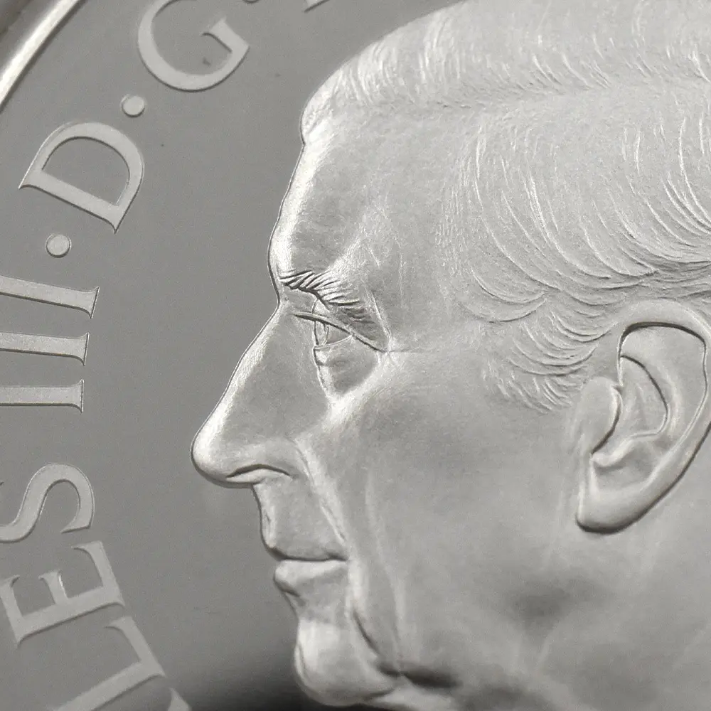 モダンコイン12：6205 2024 チャールズ3世 ワーテルロー・メダル - 連合国代表 5ポンド2オンス銀貨 発行即日鑑定品 NGC PF70UC 箱付き